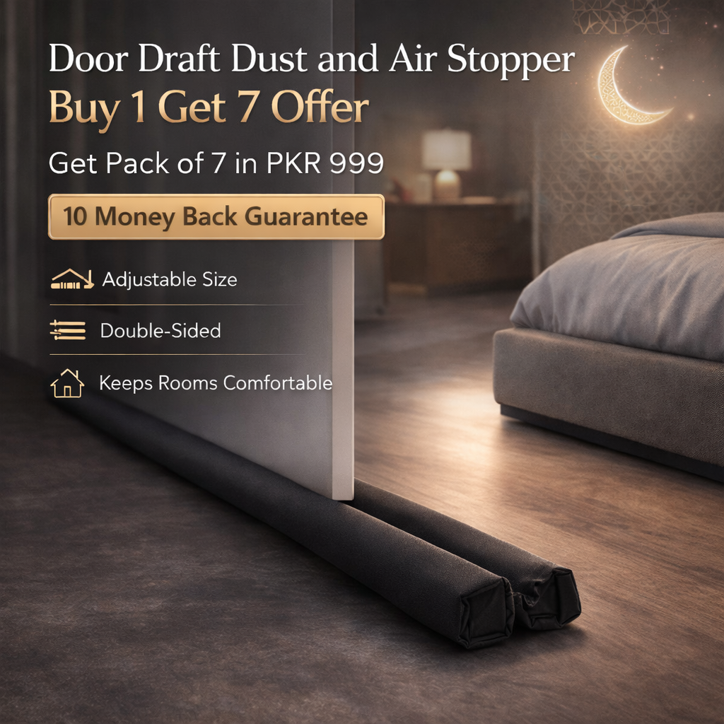 Pack of 7 Door Draft Dust and Air Stopper