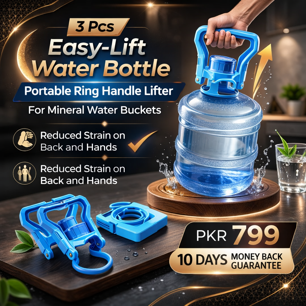 3 Pcs Easy-Lift Water Bottle Portable Ring Handle Lifter for Mineral Water Buckets