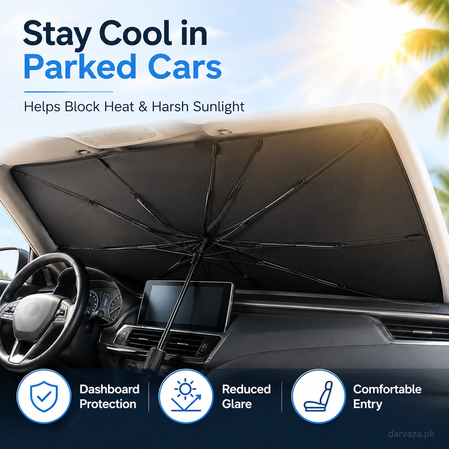 Foldable Car Front Window Sunshade Umbrella Cover