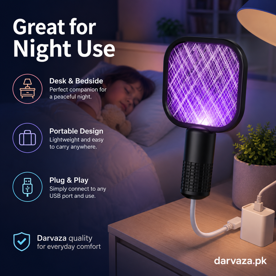 USB Electric Mosquito Racket Fly Killer