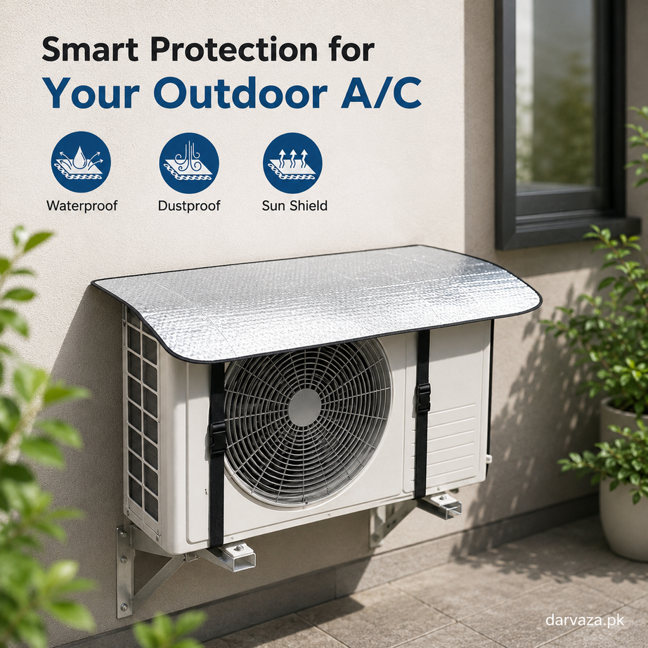 AC Outdoor Cover – Heat Insulation & Dust Protector