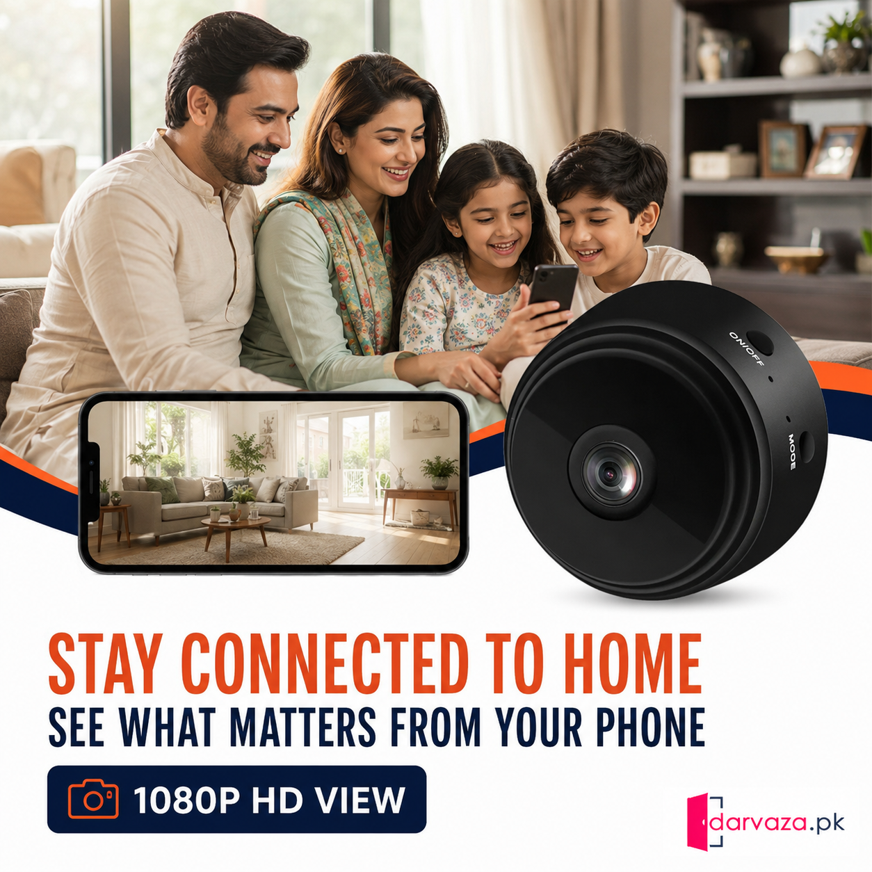 A9 Security Camera 1080P HD with Wireless monitoring