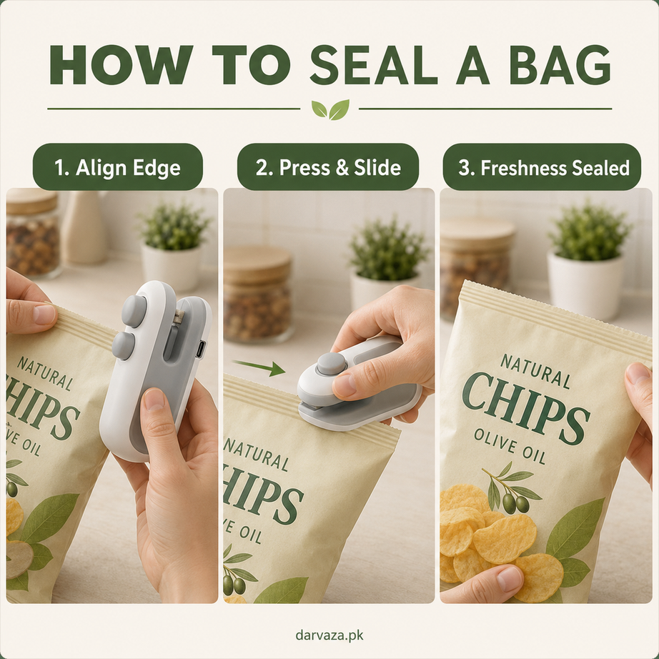 Rechargeable 2 in 1 Portable Mini Food Bag Heat Sealer And Cutter For Home and Outdoor Use