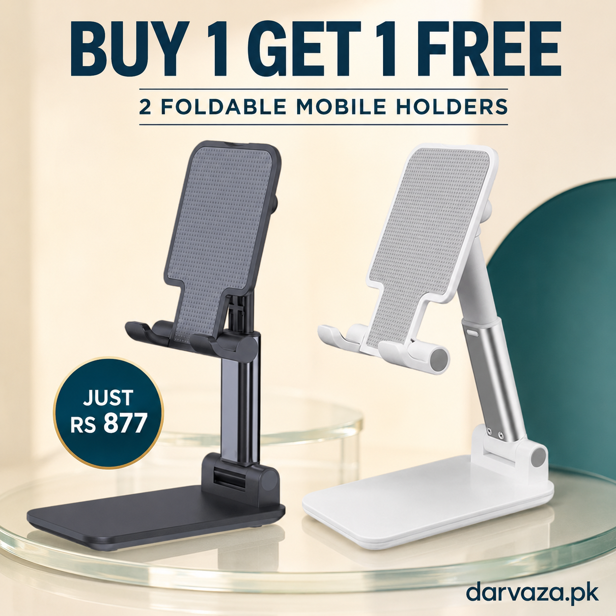 Azaadi Sale Offer 2 Mobile Holder Adjustable & Foldable