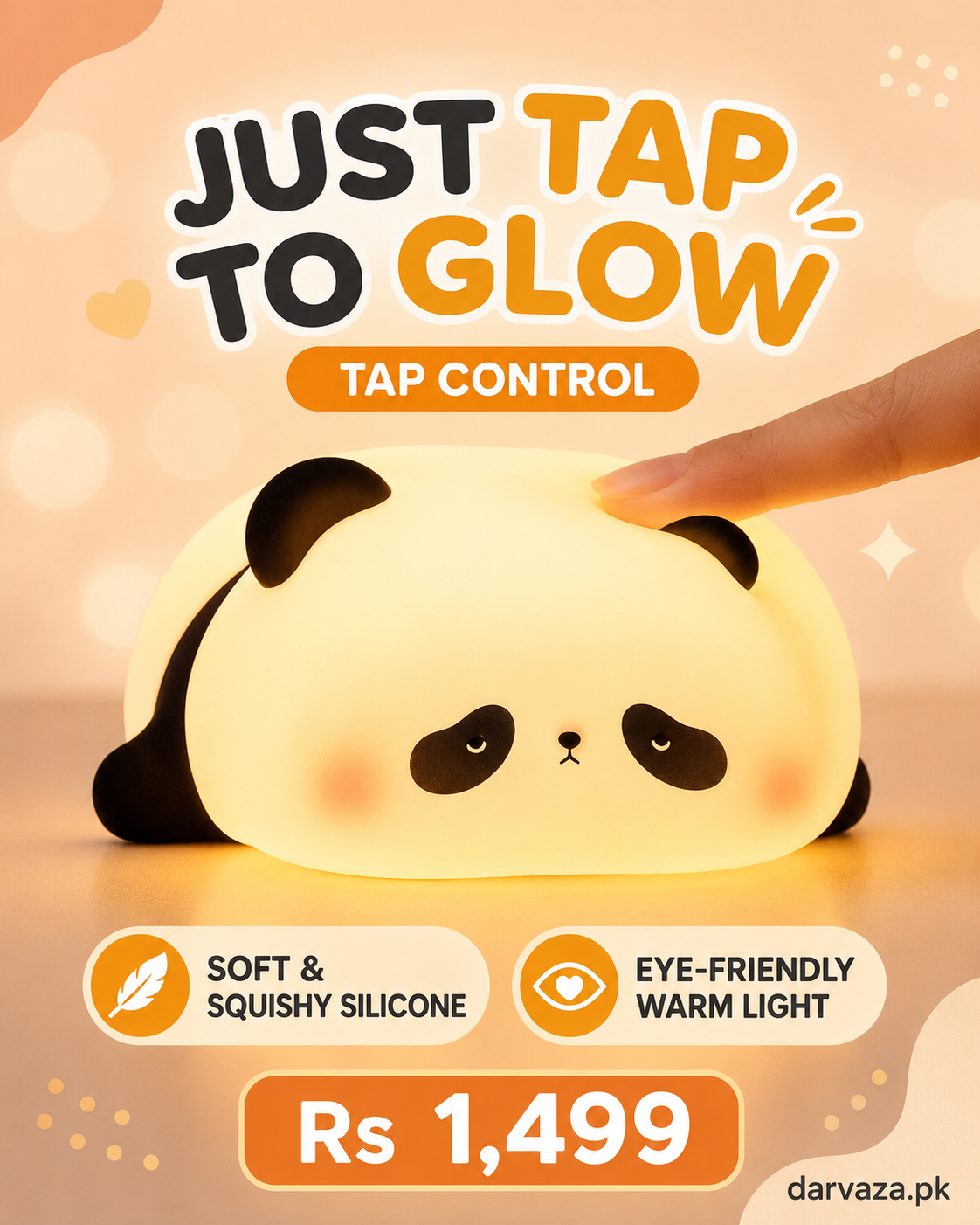 Cute Panda Squishy Animal Night Lamp
