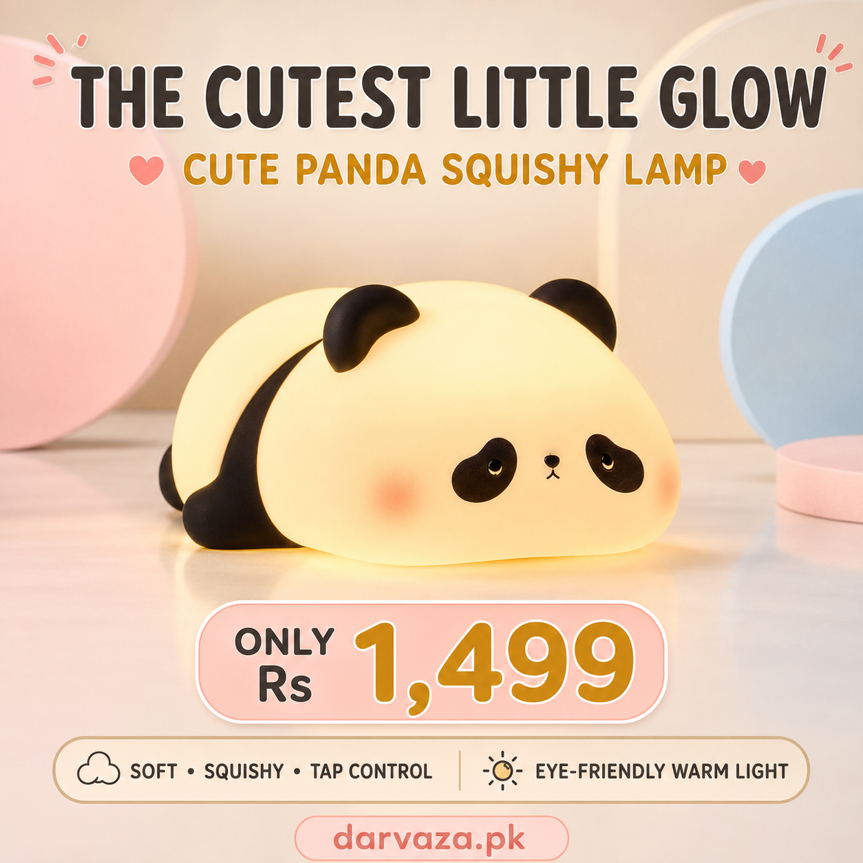 Cute Panda Squishy Animal Night Lamp