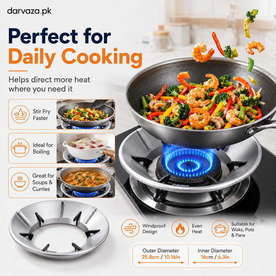 Gas Saving Windproof Stove Stand and Burner Cover
