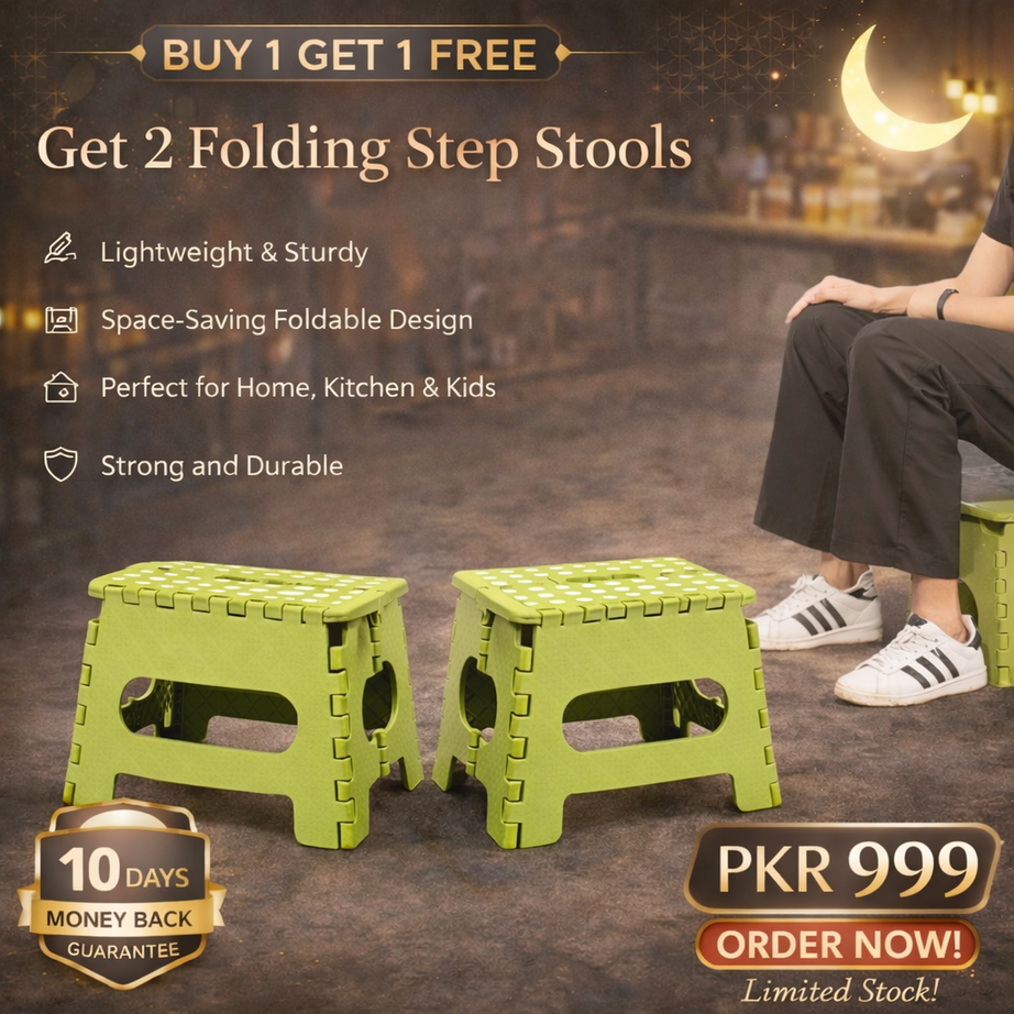 Buy 1 get 1 free Offer Lightweight Folding Step Stool 2 Pcs