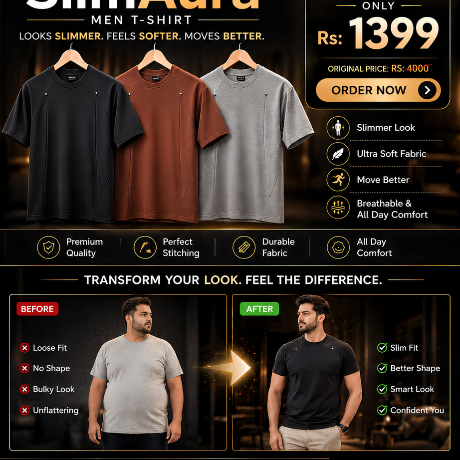 Slim Aura Box T-Shirt for Smart Look