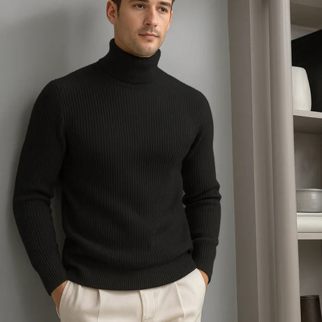 Premium High Neck for Men – BLACK