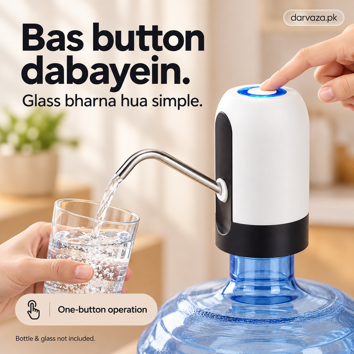 Electric Water Pump Dispenser with USB Auto Charging