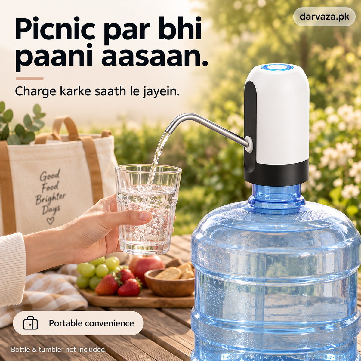 Electric Water Pump Dispenser with USB Auto Charging