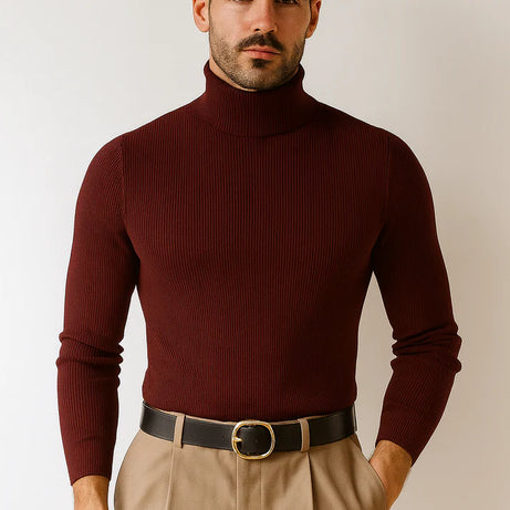 Premium High Neck for Men – MAROON