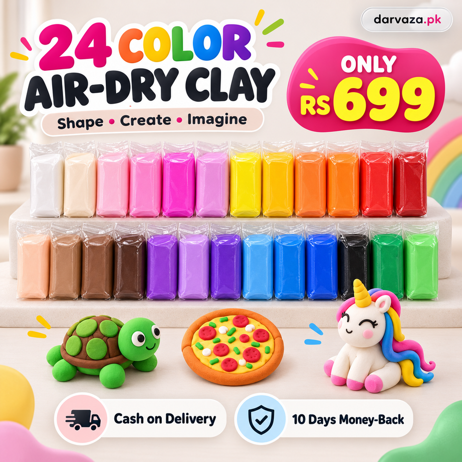 Air dry 24 Colorful Soft Clay Pack
