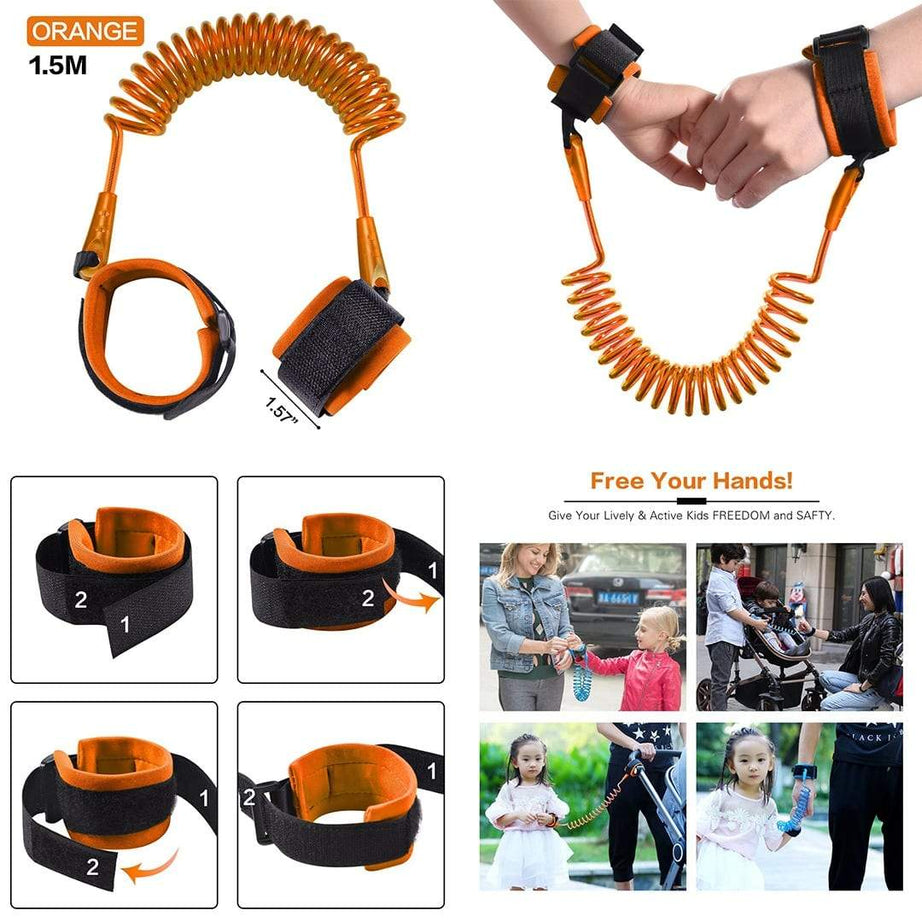 Child Safety Anti Lost Hand Belt Harness Strap Wrist Link Traction Rope for New Year Gift for Kids