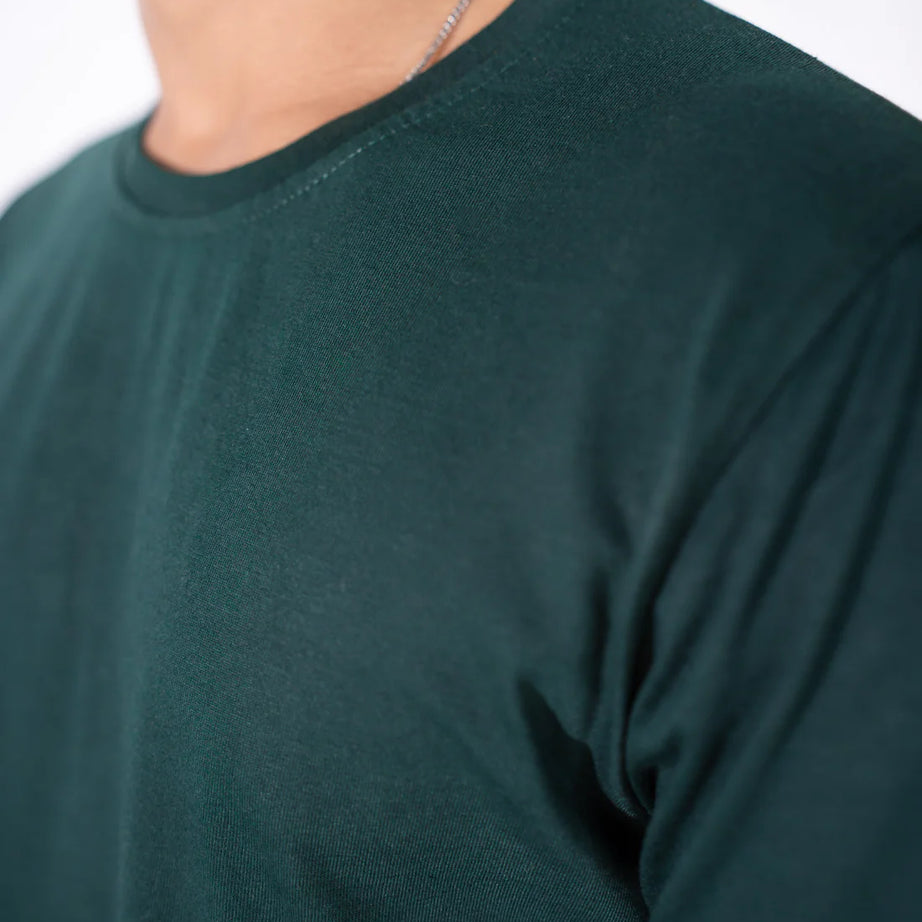 Bottle Green Basic T-Shirt