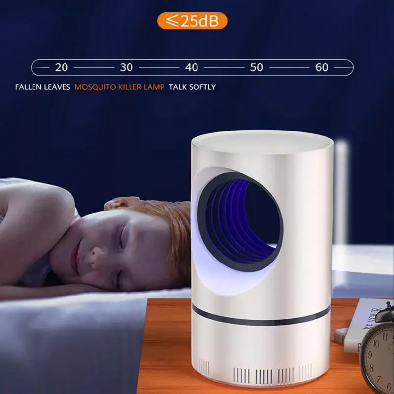 USB Power Electric Indoor Mosquito and Insect Killer With UV Light LED Mosquito Lamp Non-Toxic No Zapper Suction Fan