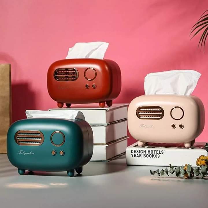 Retro Radio Tissue Box