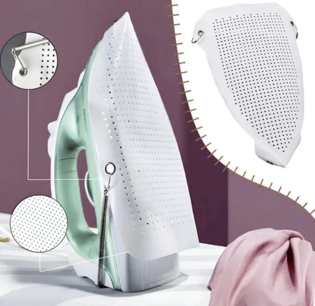 Non-Stick Iron Soleplate Cover | Iron Protector Shoe for Clothes – Heat Resistant & Fabric Safe