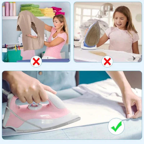 Pack of 2 Non-Stick Iron Soleplate Cover | 2 Iron Protectors Shoe for Clothes – Heat Resistant & Fabric Safe