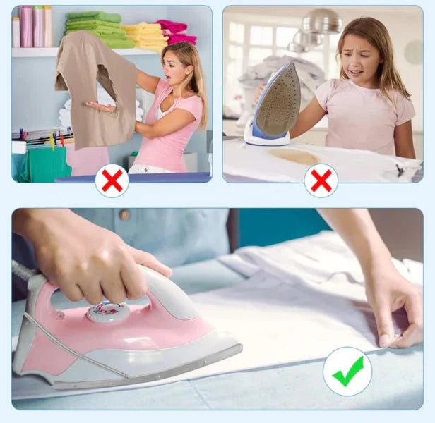 Non-Stick Iron Soleplate Cover | Iron Protector Shoe for Clothes – Heat Resistant & Fabric Safe