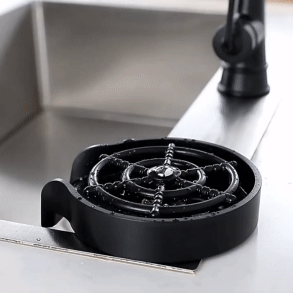 Automatic Cup Washer Kitchen Sink Glass Rinser Faucet Attachment Bottle Quick Flushing Device Water Saving Cleaner