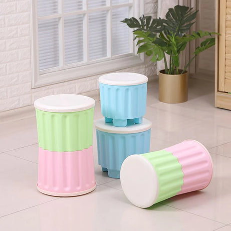 2 Pcs Multipurpose Drum Storage Stool and Sitting Chair
