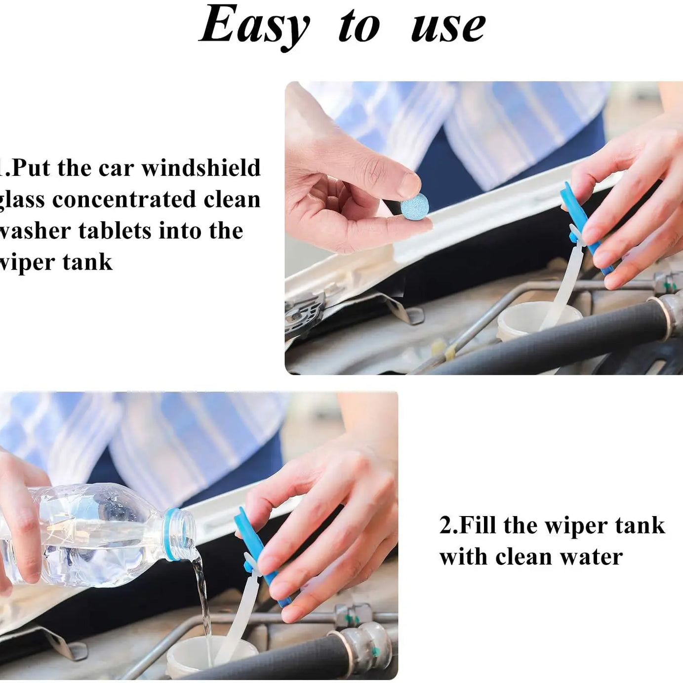 Car Windshield Wiper Cleaning Washer Solid Glass Water Effervescent Tablet