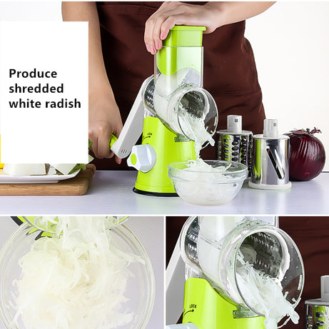Multifunctional Manual Vegetable Spiral Slicer Cutter with Premium Hand Rotary Grater Drum Rs 1999