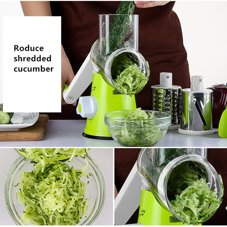 Multifunctional Manual Vegetable Spiral Slicer Cutter with Premium Hand Rotary Grater Drum Rs 1999