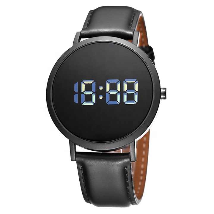 Vz Touch Screen Digtal Time Clock Chain Wristwatch For Men and Kids