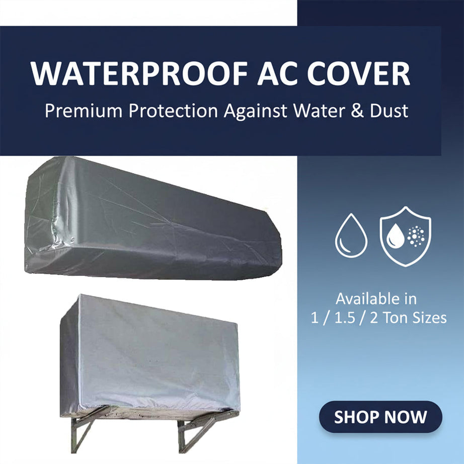 Waterproof Split AC Cover Set (Inner + Outer) – Universal Size for 1 Ton, 1.5 Ton and 2 Ton