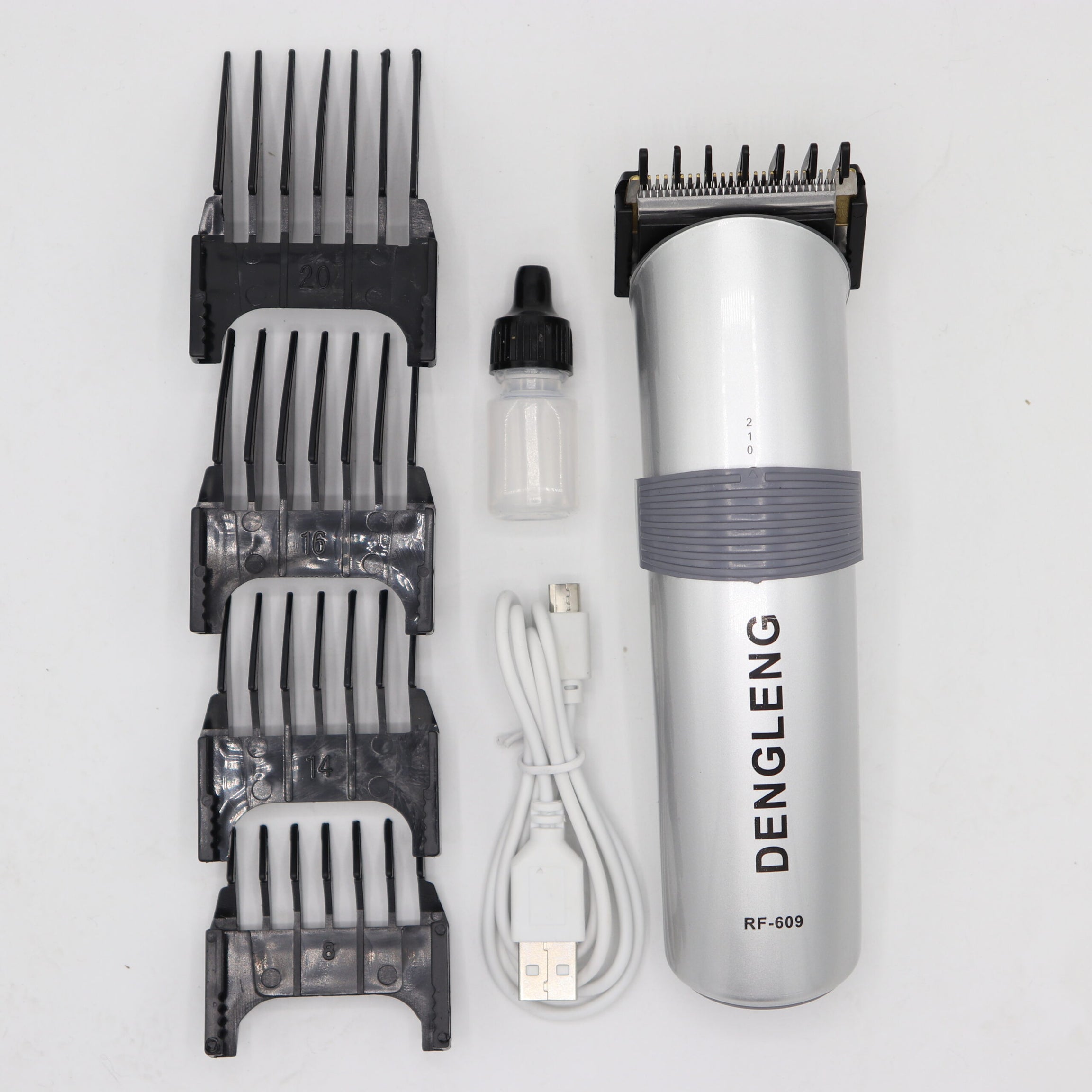 Dengleng RF-609 Rechargeable Hair And Beard Shaving Machine Set With Box For Men And Grooming
