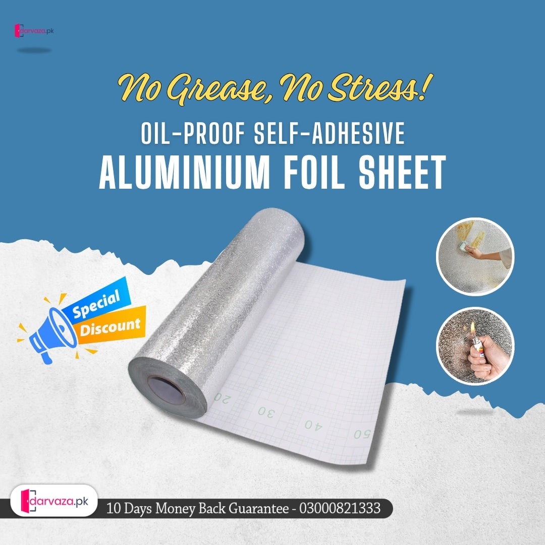 Kitchen Oil Proof Self Adhesive Aluminum Foil Sheet