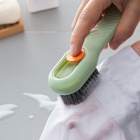 Multifunctional Liquid Cleaning Brush with Soap Dispenser for Cleaning Shoes Laundry Household Use Bathroom Kitchen