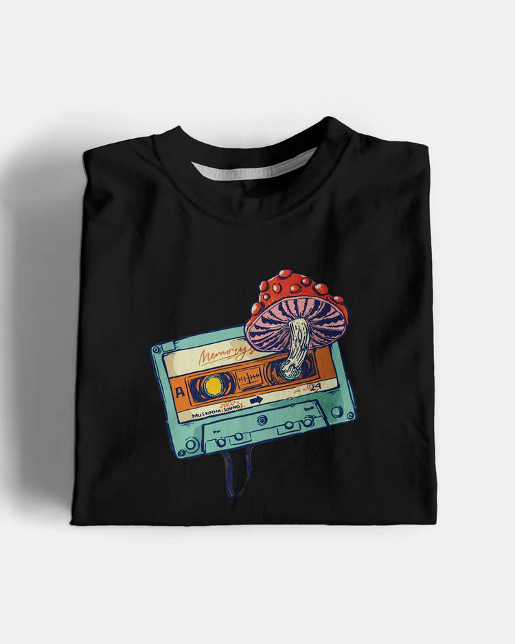Mushroom Cassette Graphic T-Shirt