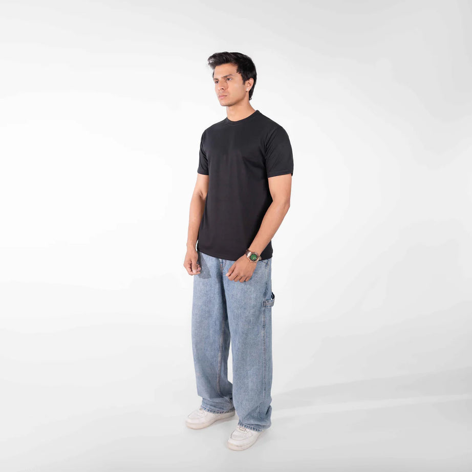 Jet Black Basic T-Shirt