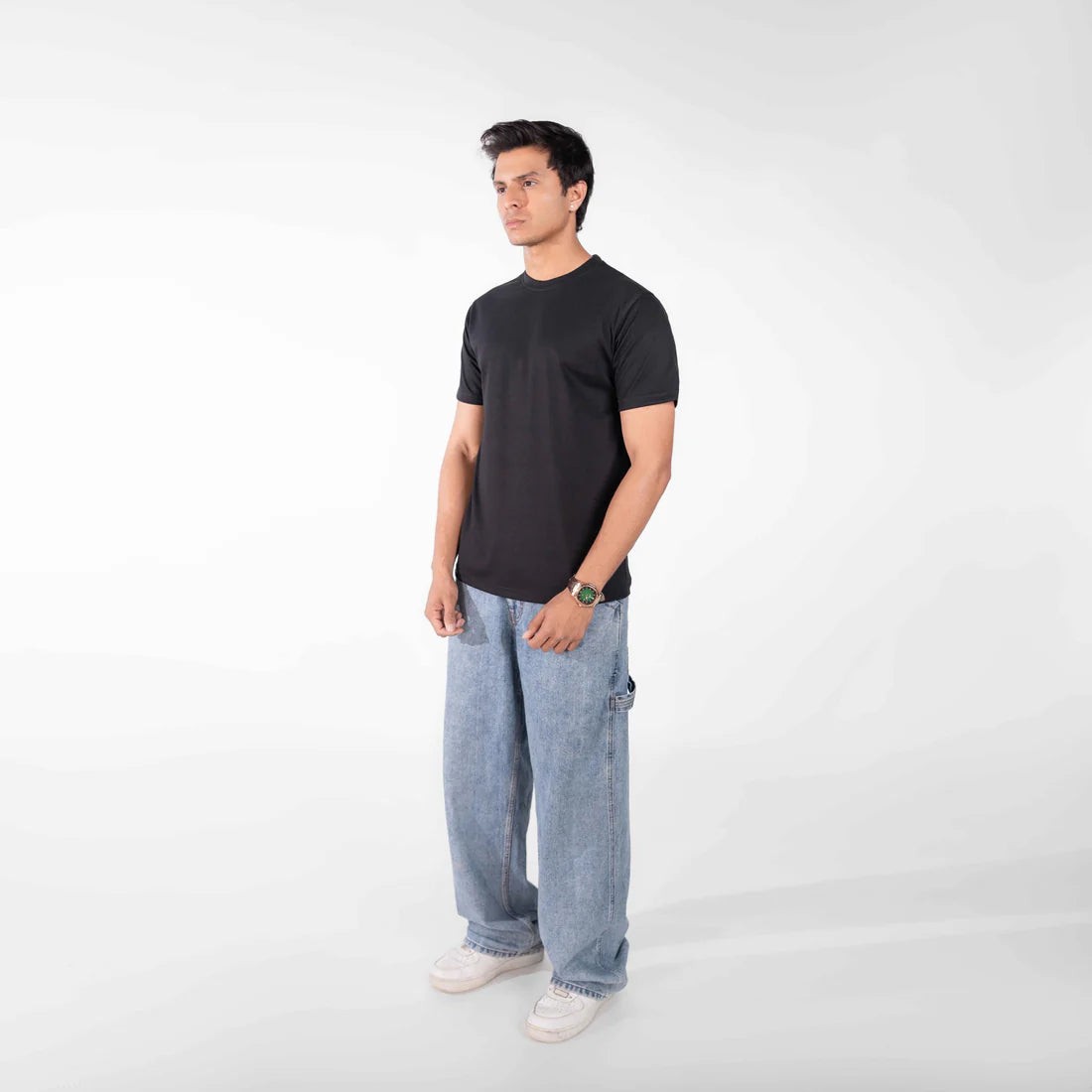 Jet Black Basic T-Shirt