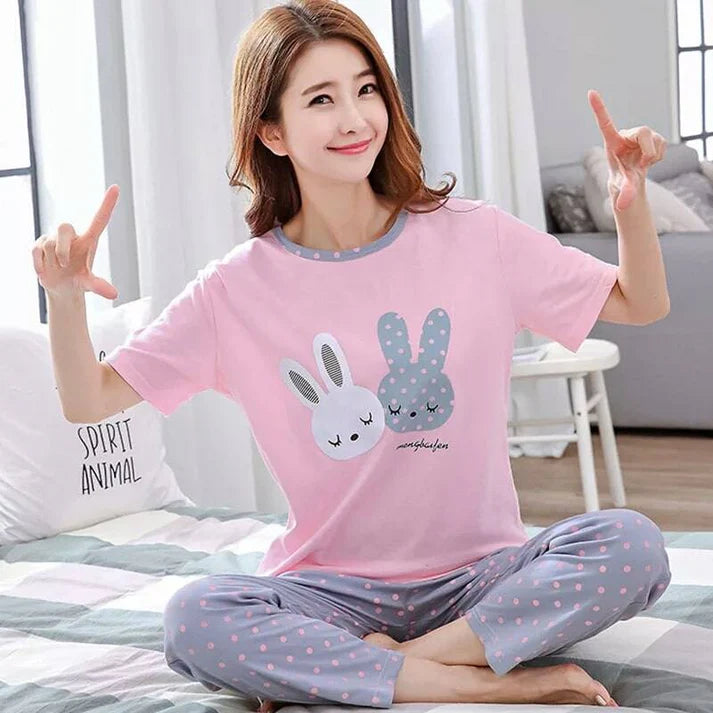 Pink Rabbit Night Suit