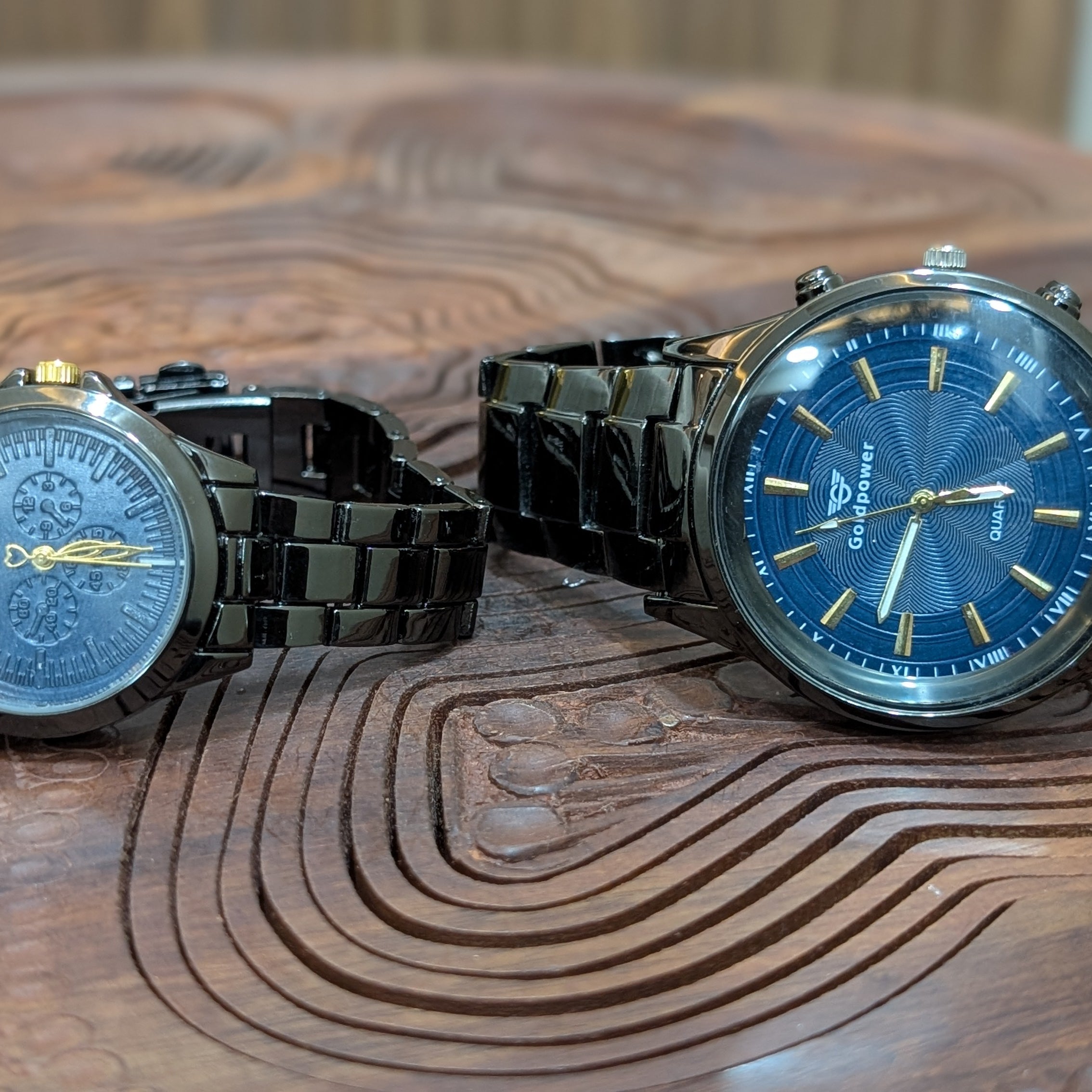 GoldenPower Eternal Blue – Couple Watches Set
