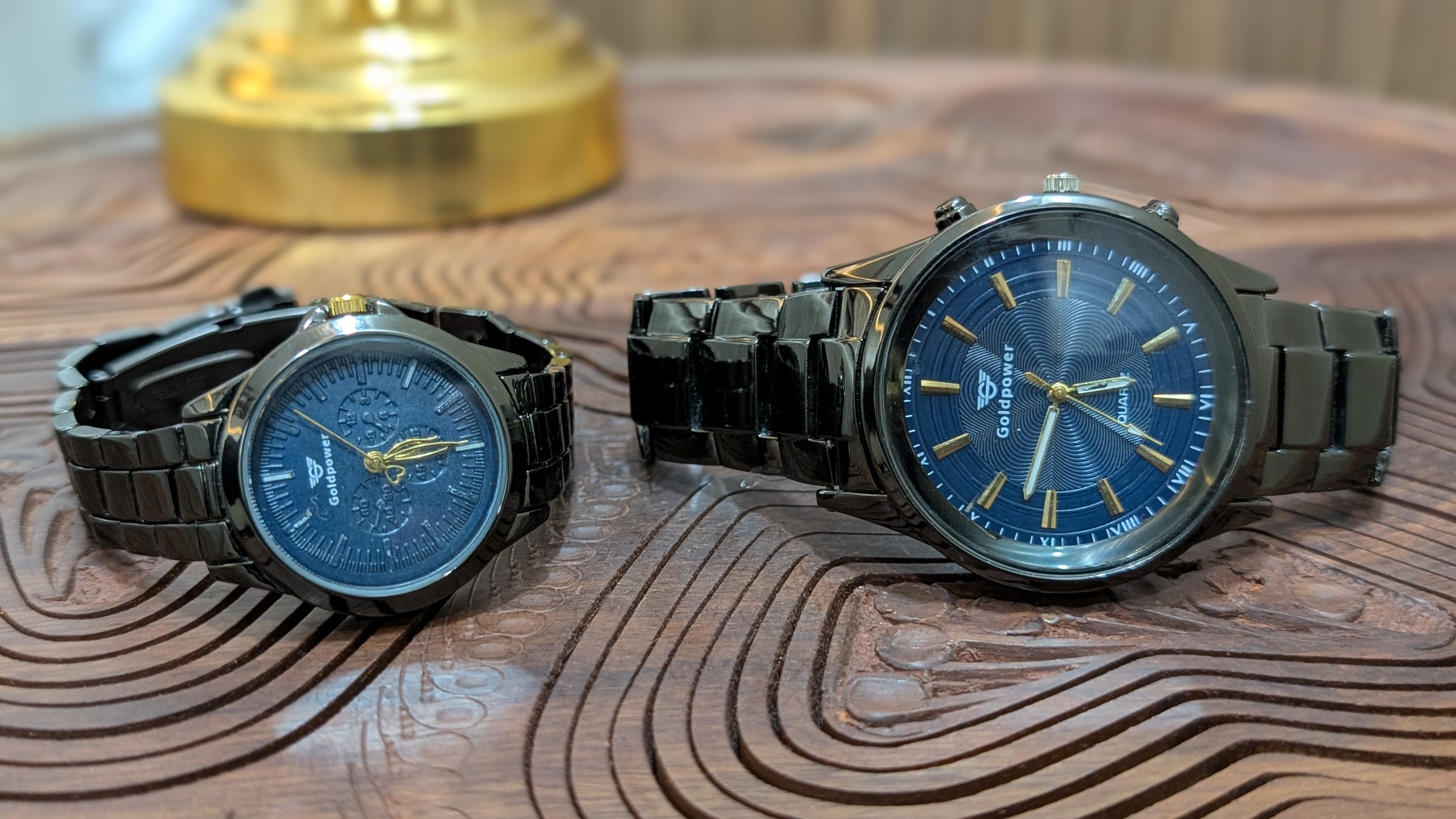 GoldenPower Eternal Blue – Couple Watches Set