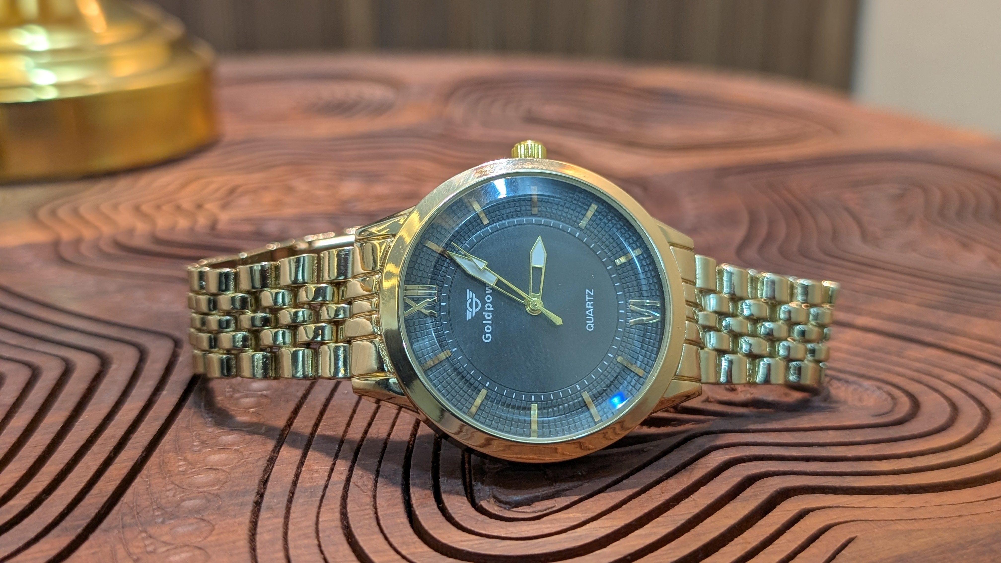 LuxeBond Gold-Black – Couple Watches Set