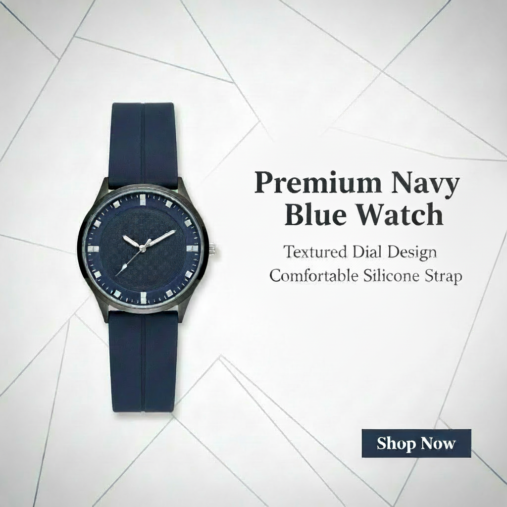 Vitz Regalia Navy Blue Colour Men Watch