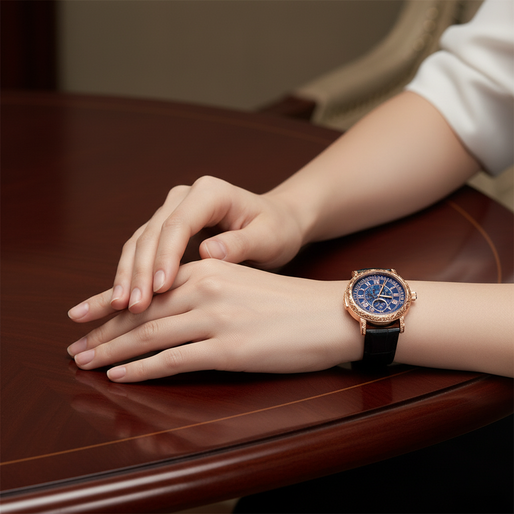 Bophieri Black Strap with Brown Shade Dial Women Watch