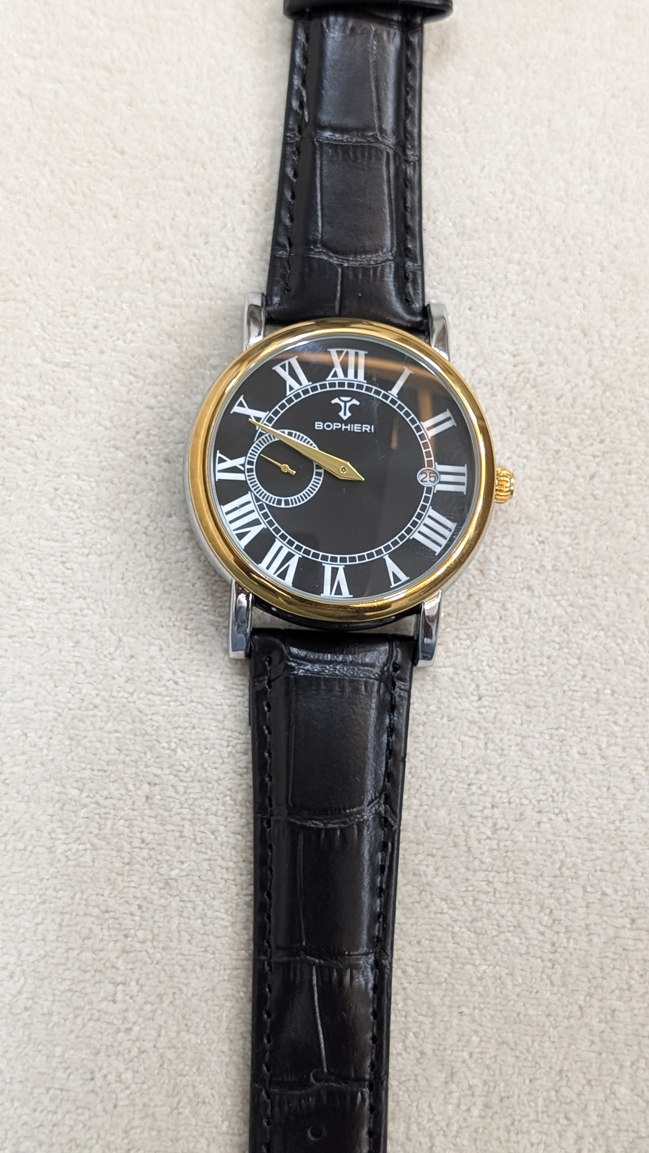 Bophieri Ebon Black Men Watch