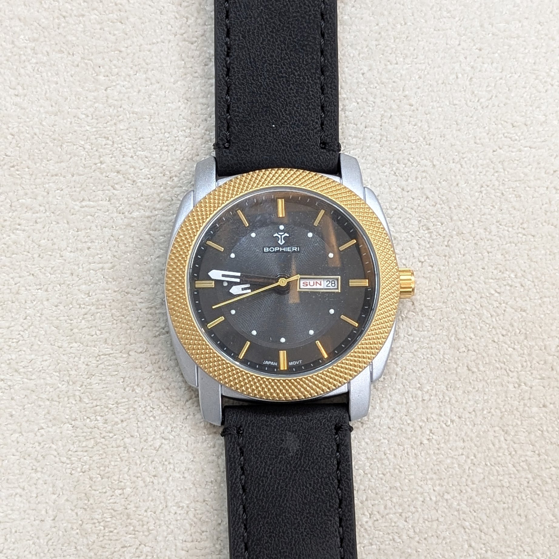 Bophieri Noble Black Men Watch