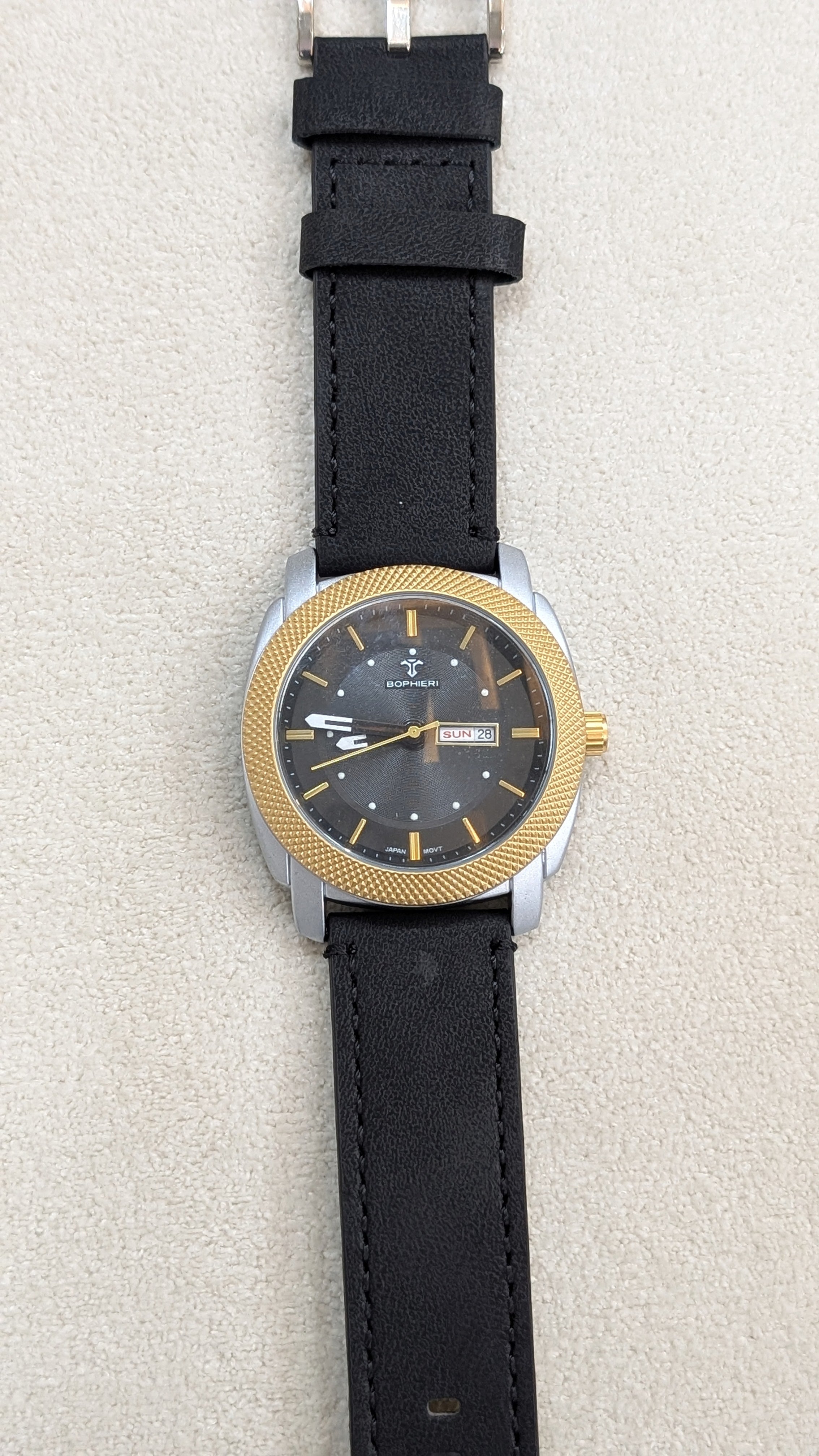 Bophieri Noble Black Men Watch