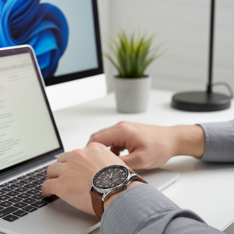 Vitz Vogue Brown Men Watch