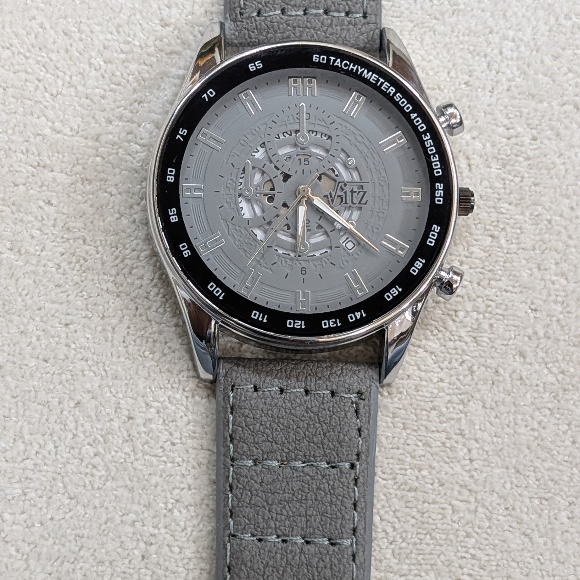 Vitz Vogue Gray Men Watch