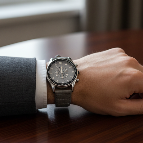 Vitz Vogue Gray Men Watch